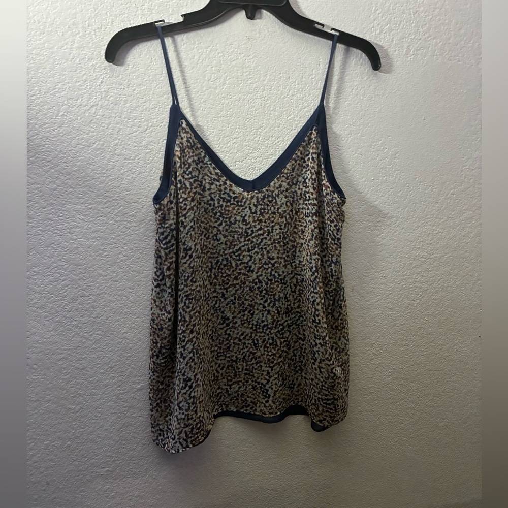 Zara Navy Speckled Camisole Top XS - Picture 3 of 10